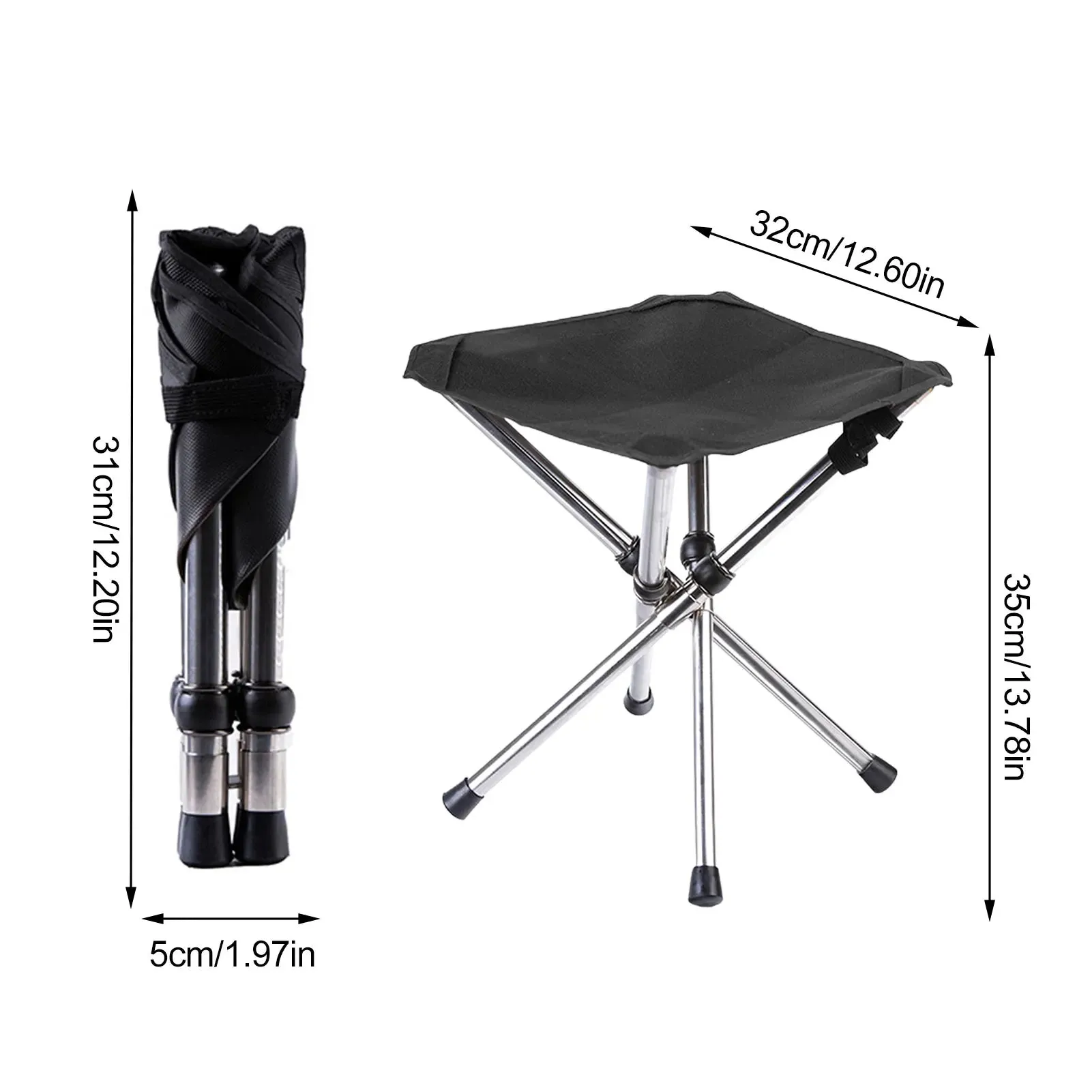 Portable Outdoor Folding Stool for Camping and Picnics