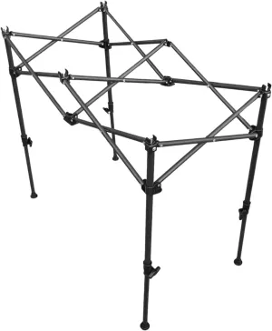 Portable Outdoor Picnic Table Stand, Foldable Camping Furniture Leg Holder, S, Black, Small
