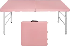 Portable Plastic Folding Table 4ft/6ft/8ft Heavy Duty White Black Picnic Dining Table Fold-in-Half for Camp Party Kitchen Indoor Outdoor