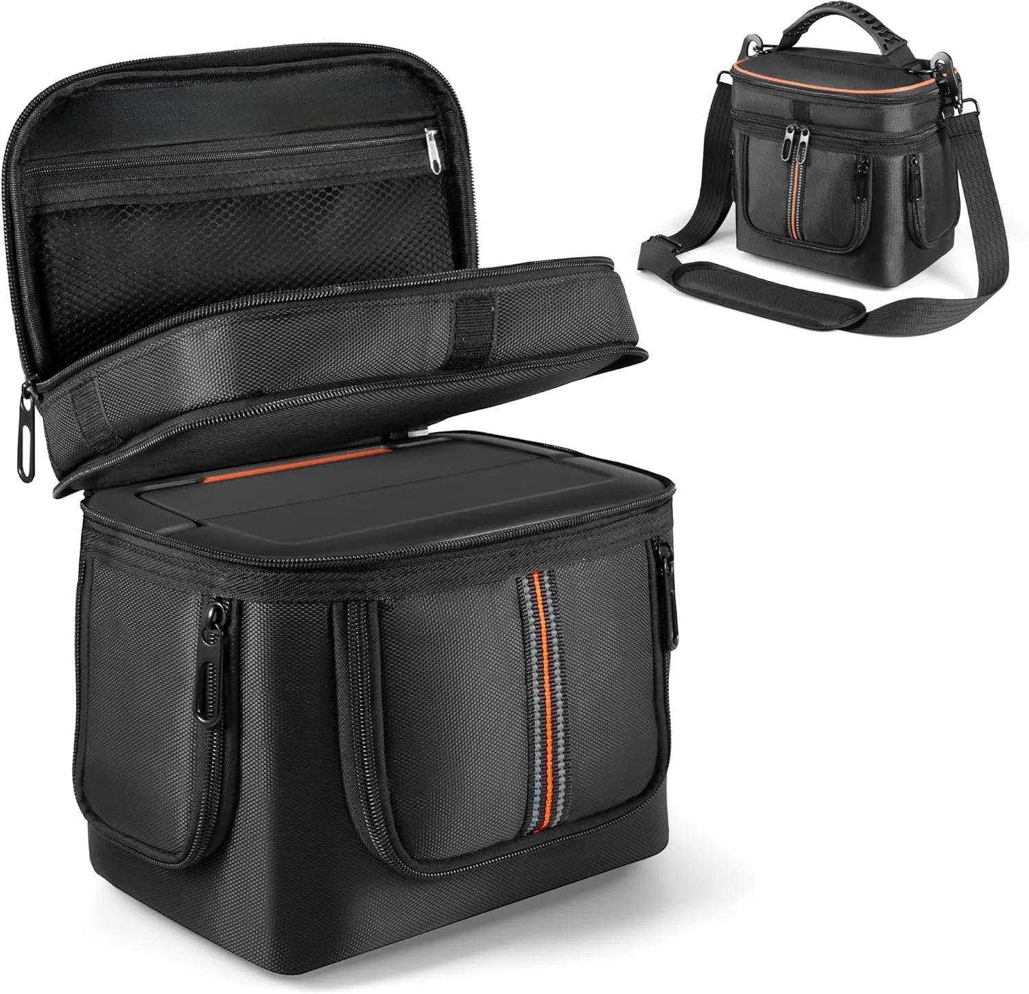 Portable Power Station Carrying Storage Bag Compatible with Jackery Explorer 240 v2, Travel Case for Solar Generator, Charging Cable and Accessories