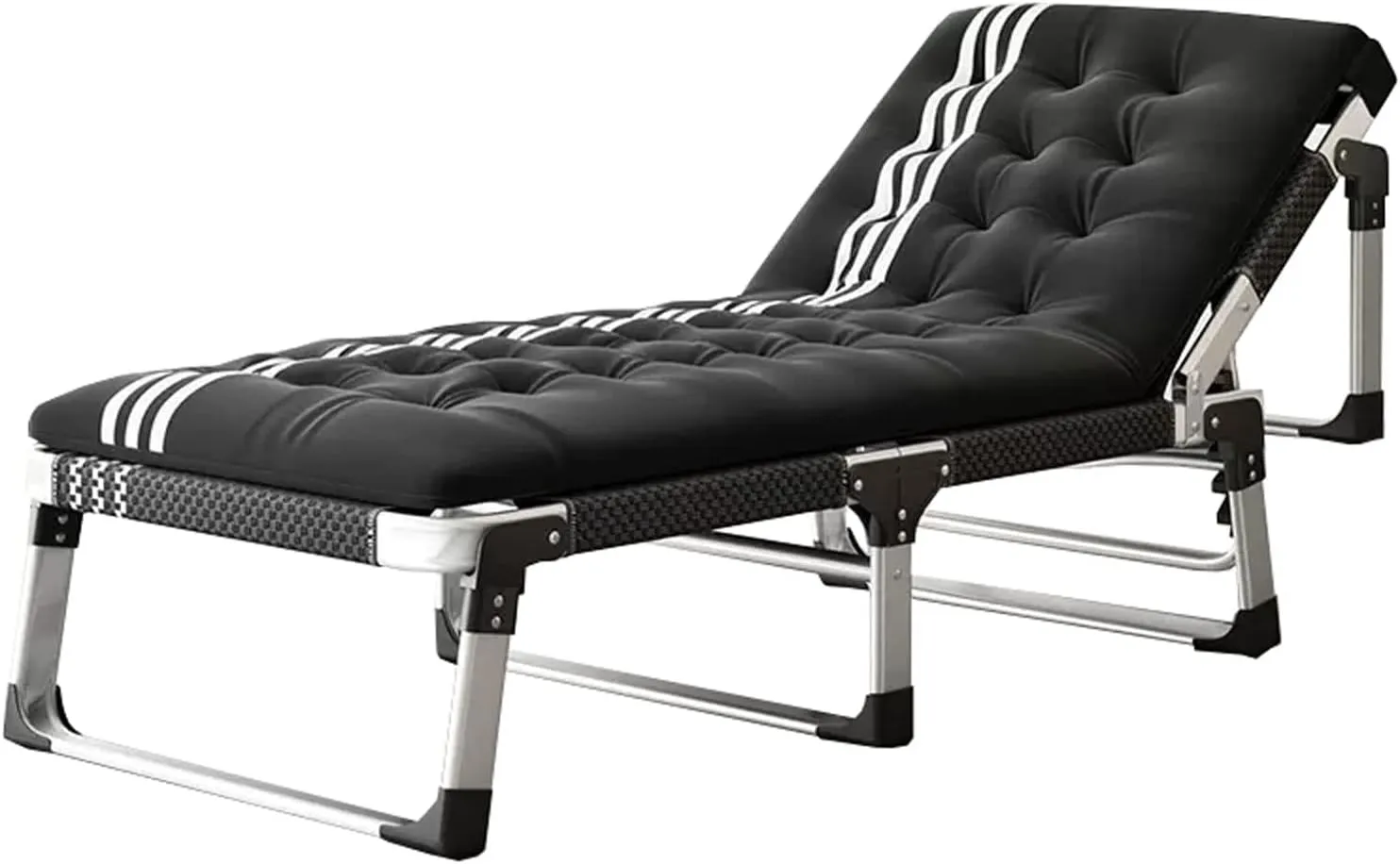 Portable Recliner Chair Sun Lounger Chaise Lounges Adjustable Lounge Chair Sunbathing Chair Lawn Chair Camping Chair Patio Deck Chairs for Poolside, Yard, Beach