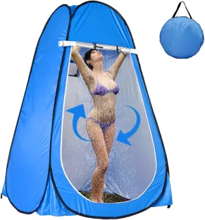 Portable Shower Tent,Outdoor Folding Privacy Shelter Changing Shower Tent,Fully Automatic Quick Open Mobile Toilet Sun Shelter for Camping
