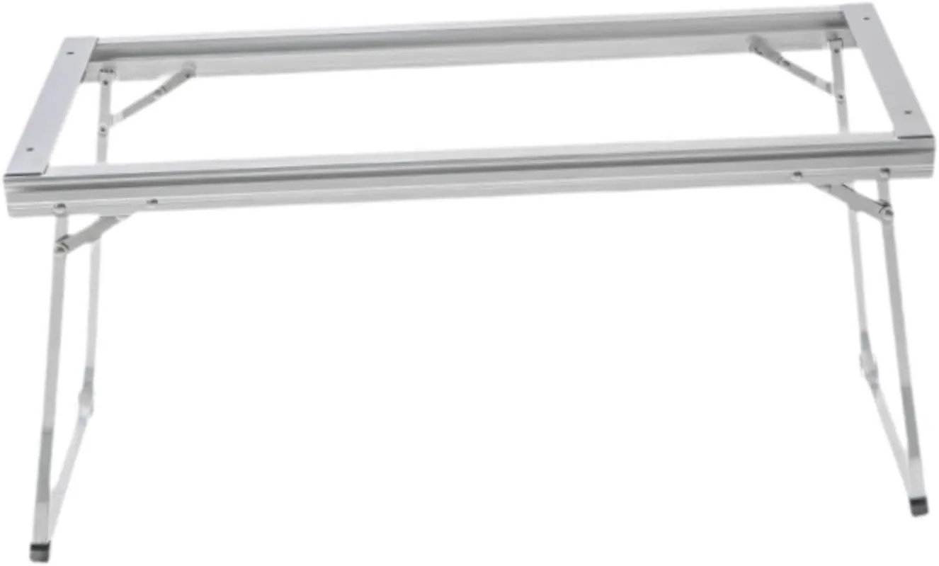 Portable Stainless Steel Table Set for Outdoor Dining and Camping, 3 Unit Table Frame