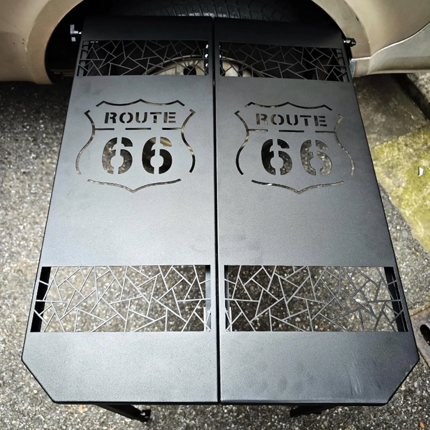 Portable Vehicle Desk Lightweight Foldable Table with Sturdy Metal Construction for Overlanding and Tailgating