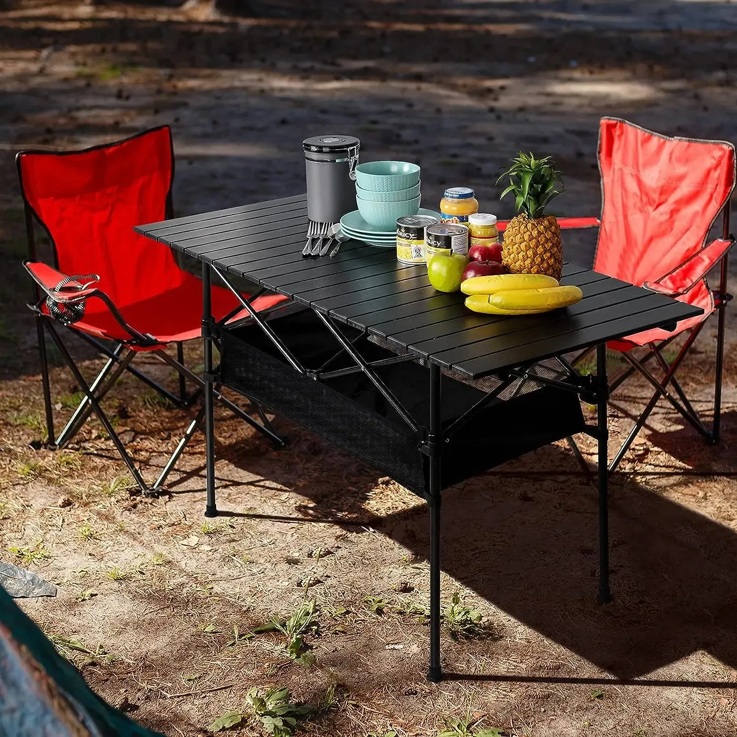 Portable Waterproof Aluminum Camping Table - Lightweight & Rust-Resistant Picnic Desk