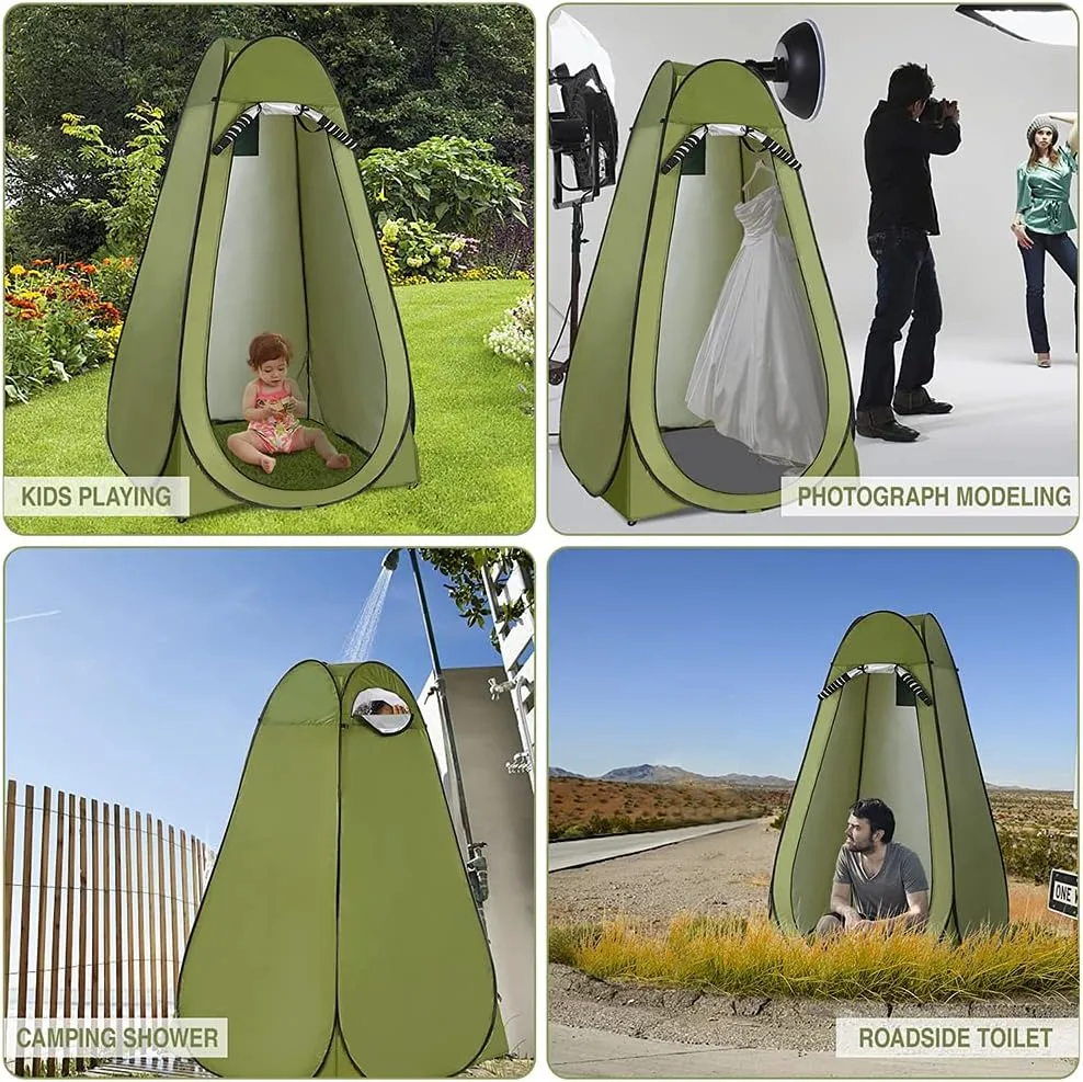 Privacy Shelter Tent, Camping Shower Tent Outdoor， Instant Portable Shower Tent Outdoor Toilet Dressing/Changing Room Portable Shelter Tent with Carrying Bag for Camping Hiking Beach Bathroom