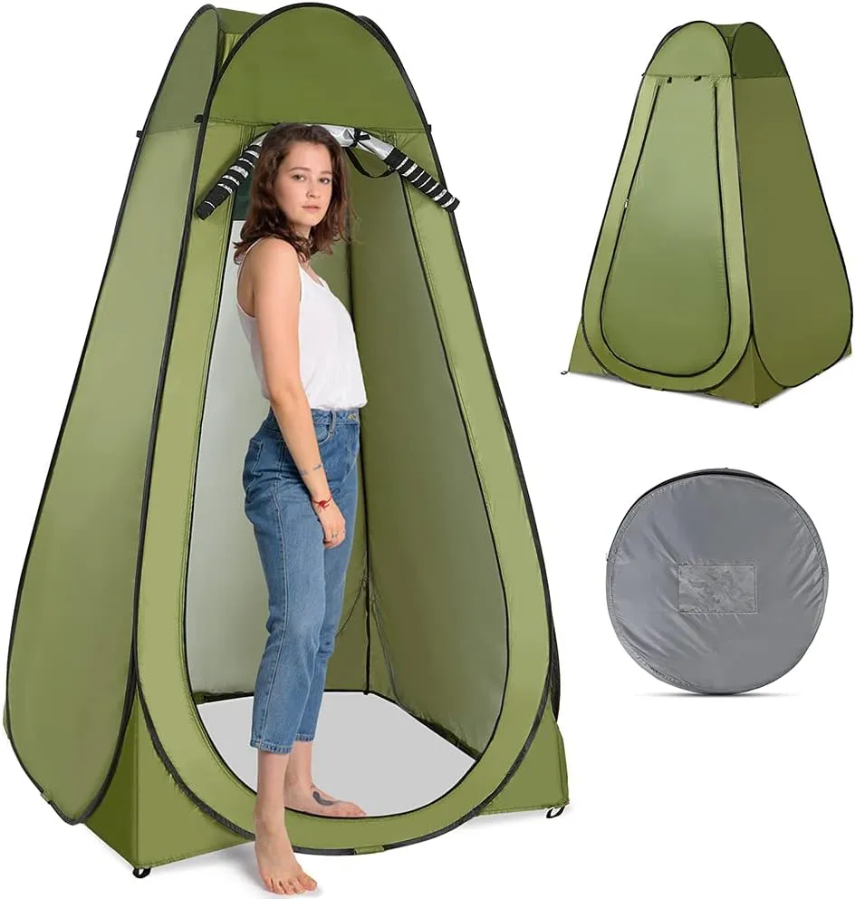 Privacy Shelter Tent, Camping Shower Tent Outdoor， Instant Portable Shower Tent Outdoor Toilet Dressing/Changing Room Portable Shelter Tent with Carrying Bag for Camping Hiking Beach Bathroom
