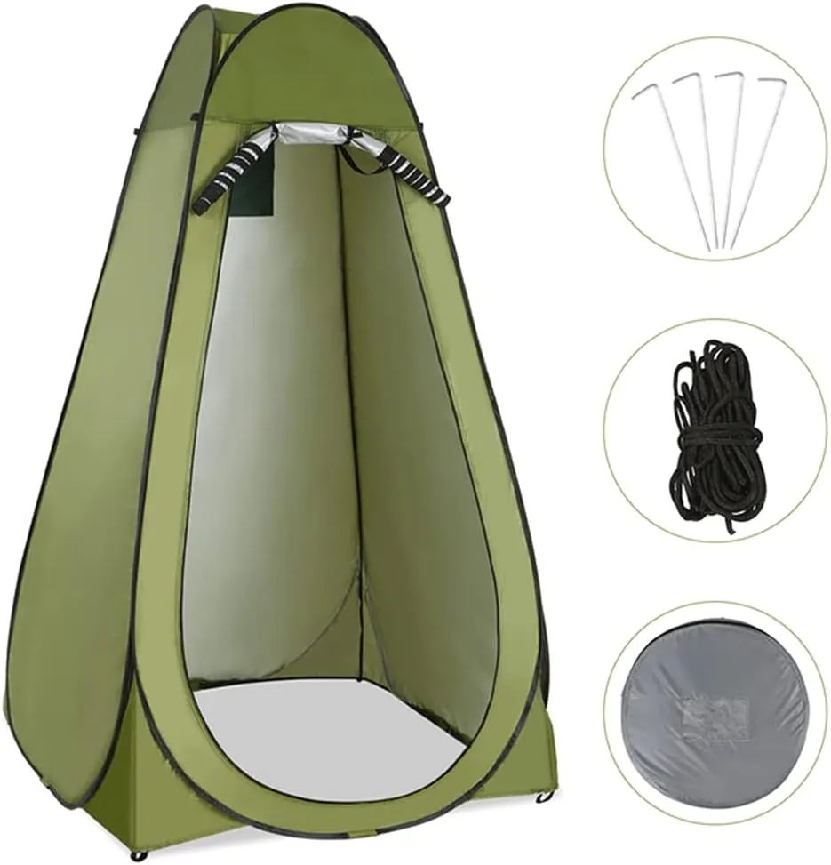 Privacy Shelter Tent, Camping Shower Tent Outdoor， Instant Portable Shower Tent Outdoor Toilet Dressing/Changing Room Portable Shelter Tent with Carrying Bag for Camping Hiking Beach Bathroom