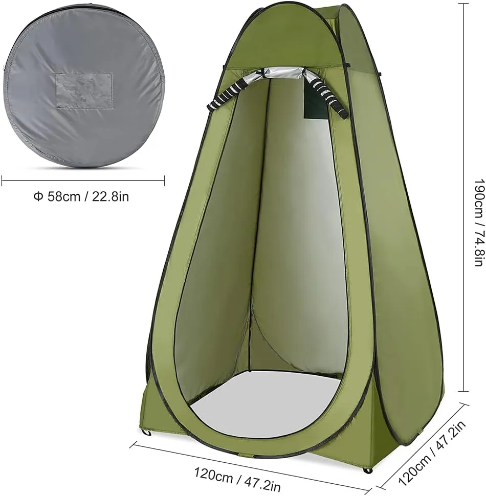 Privacy Shelter Tent, Camping Shower Tent Outdoor， Instant Portable Shower Tent Outdoor Toilet Dressing/Changing Room Portable Shelter Tent with Carrying Bag for Camping Hiking Beach Bathroom