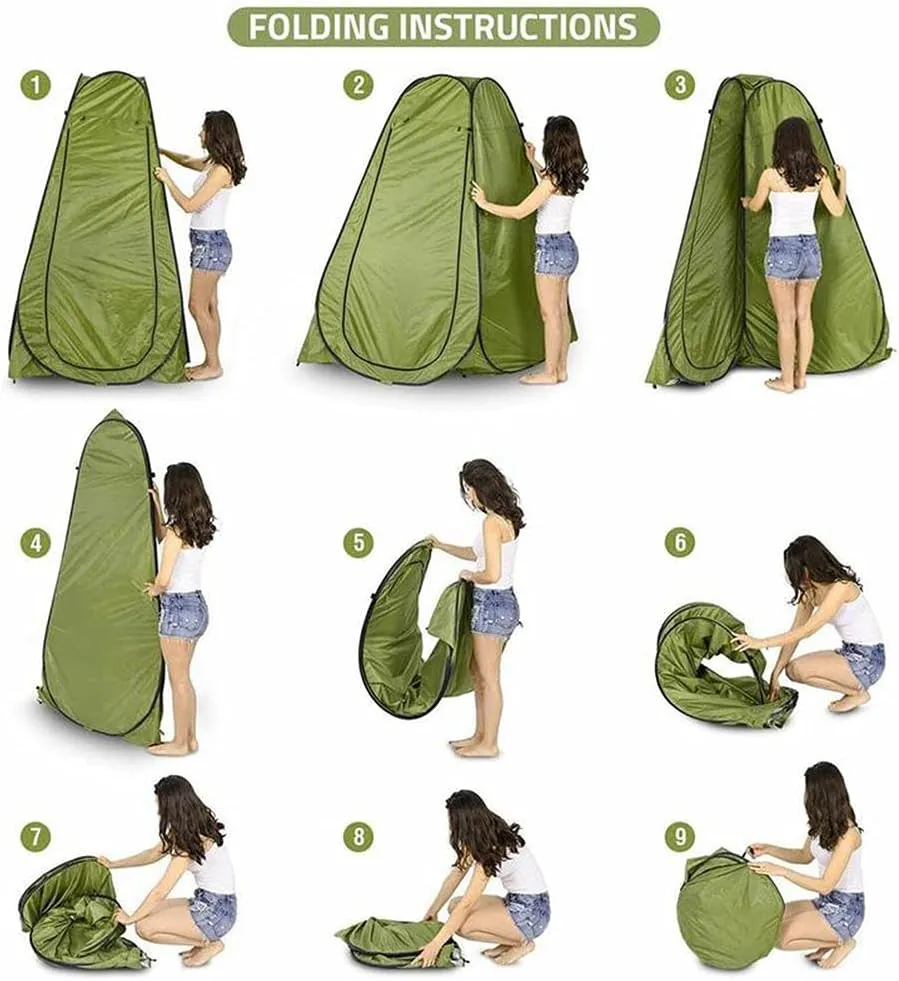 Privacy Shelter Tent, Camping Shower Tent Outdoor， Instant Portable Shower Tent Outdoor Toilet Dressing/Changing Room Portable Shelter Tent with Carrying Bag for Camping Hiking Beach Bathroom