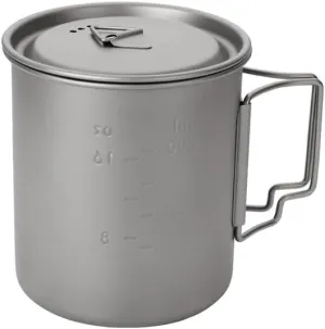 Pure Titanium Mug 750ML Outdoor Camping Foldable Cup Coffee Cup