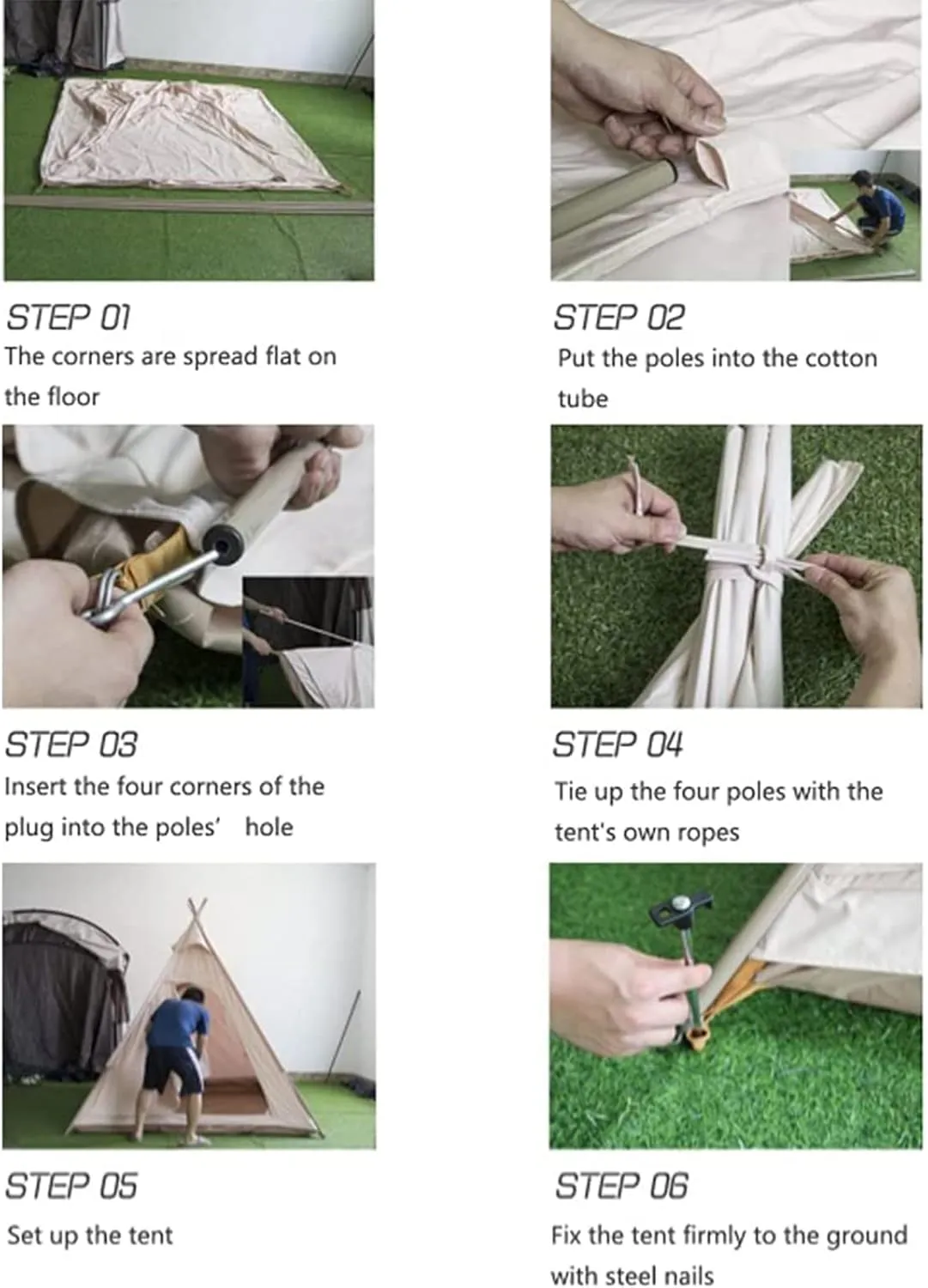 Pyramid Tent Indian Teepee Tents with Sun Shelter 3 4 People Family Tent Waterproof Outdoor Camping Cotton Tent Yurt Tent for Mountaineering Hiking Camping