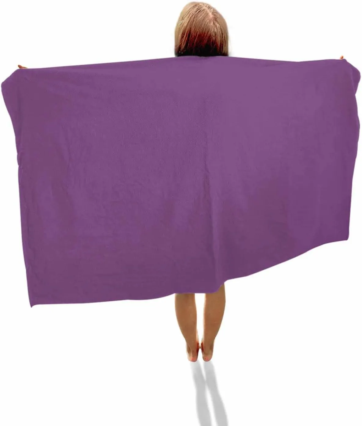 Quick-Drying Microfiber Beach Towel, Simplicity Purple Soft Absorbent Bath Shower Towels, Solid Color Lightweight Portable Towel/Blanket for Travel/Swimming Pool/Camping/Yoga/Gym，35x70 Inch
