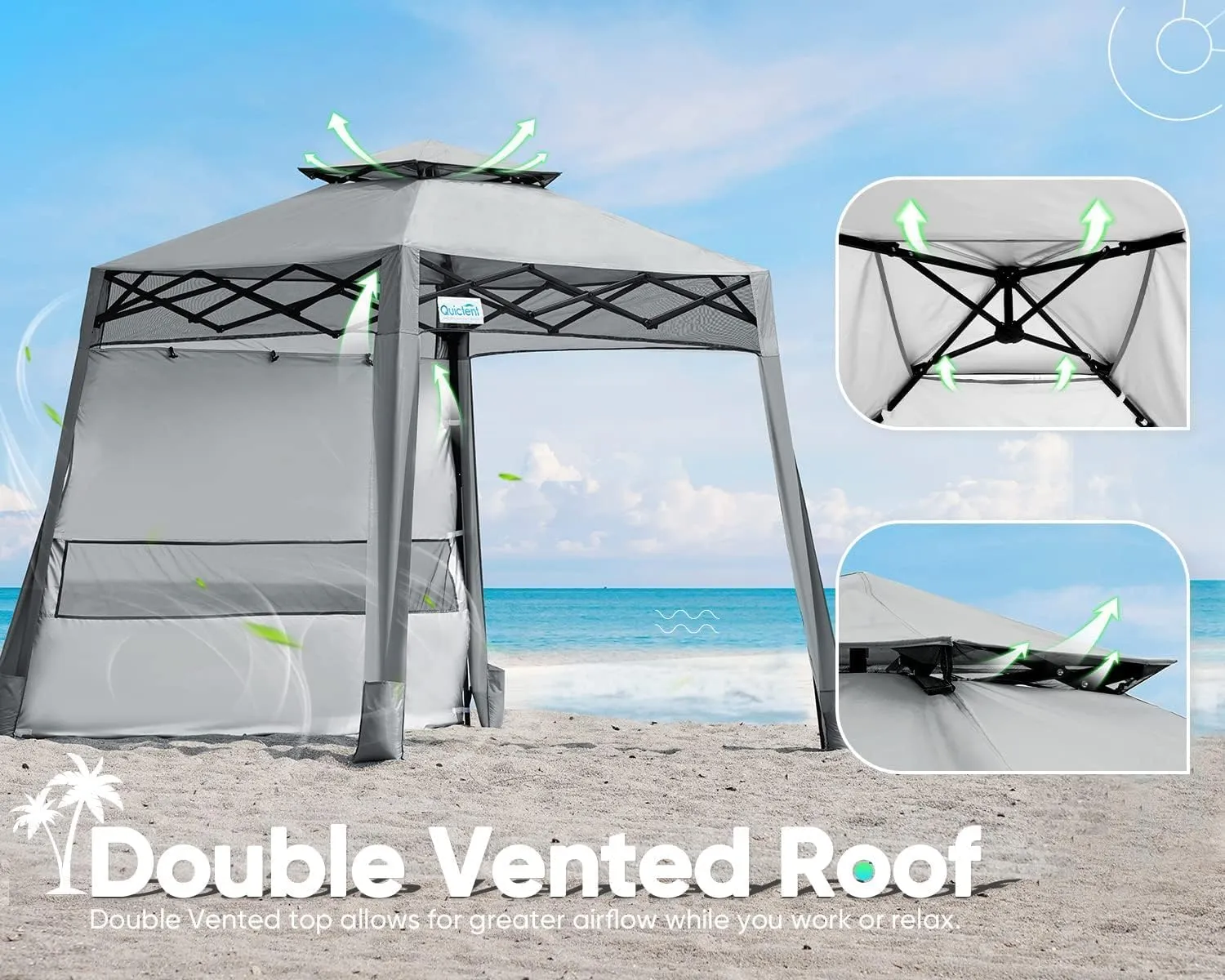 Quictent 10x10 Pop Up Canopy Tent Lightweight, Portable, and Versatile for Beach and Sporting Events with Sun Protection and Easy Setup