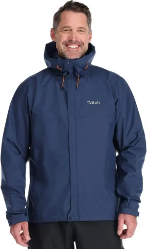 Rab Men's Downpour Eco Waterproof Breathable Jacket for Hiking & Climbing