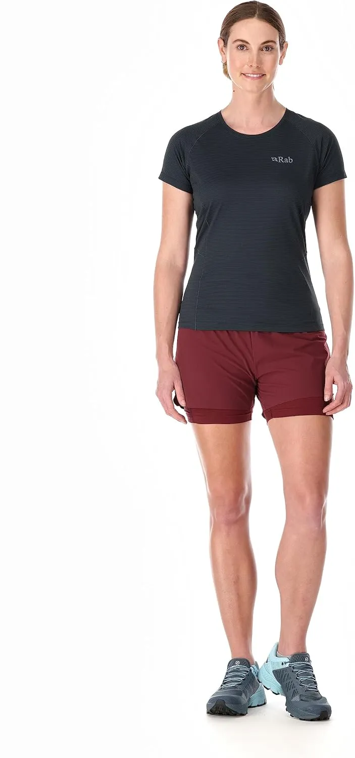 Rab Women's Sonic Tee - Lightweight Breathable Short-Sleeve T-Shirt for Trail Running & Hiking