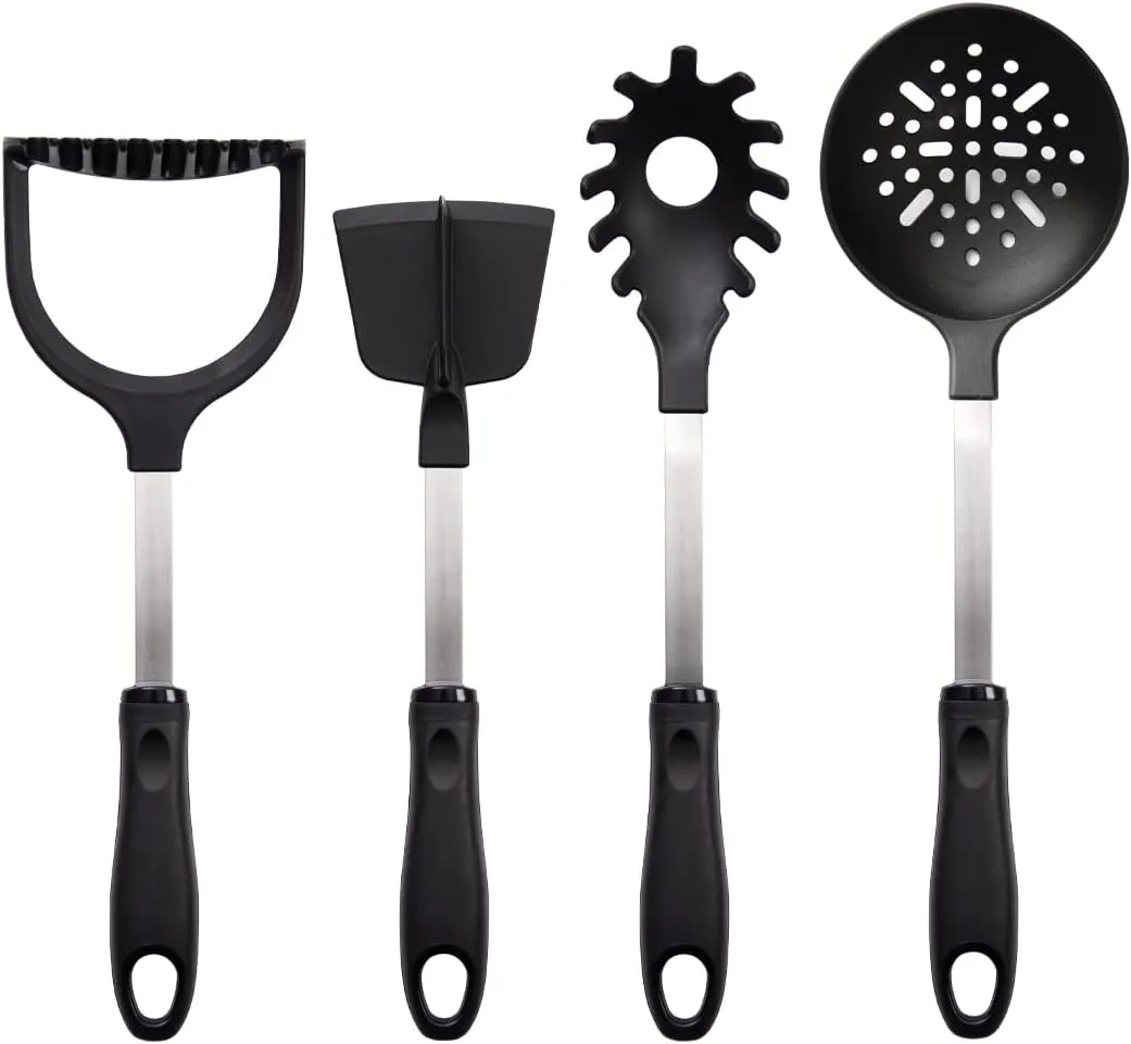 Rada Cutlery Non-Scratch Potato Masher, Meat Chopper, Pasta Server & Skimmer
