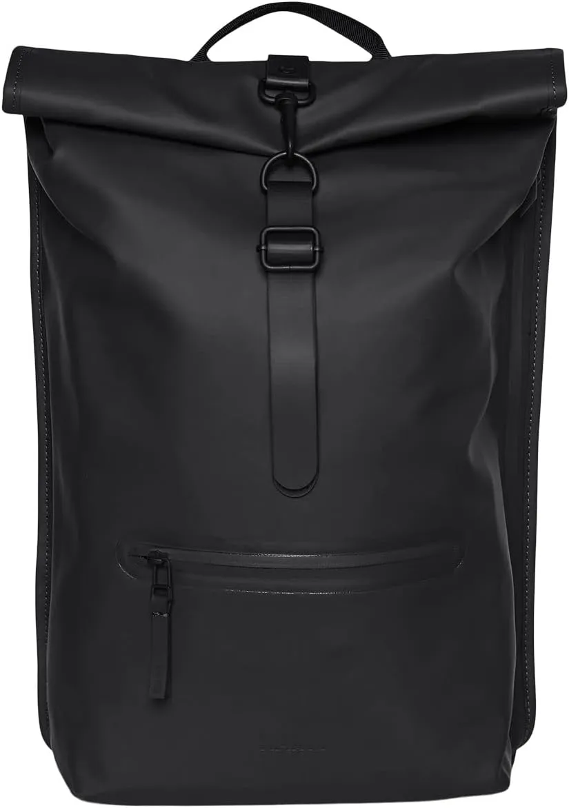 RAINS Old Version Rolltop Rucksack - Black