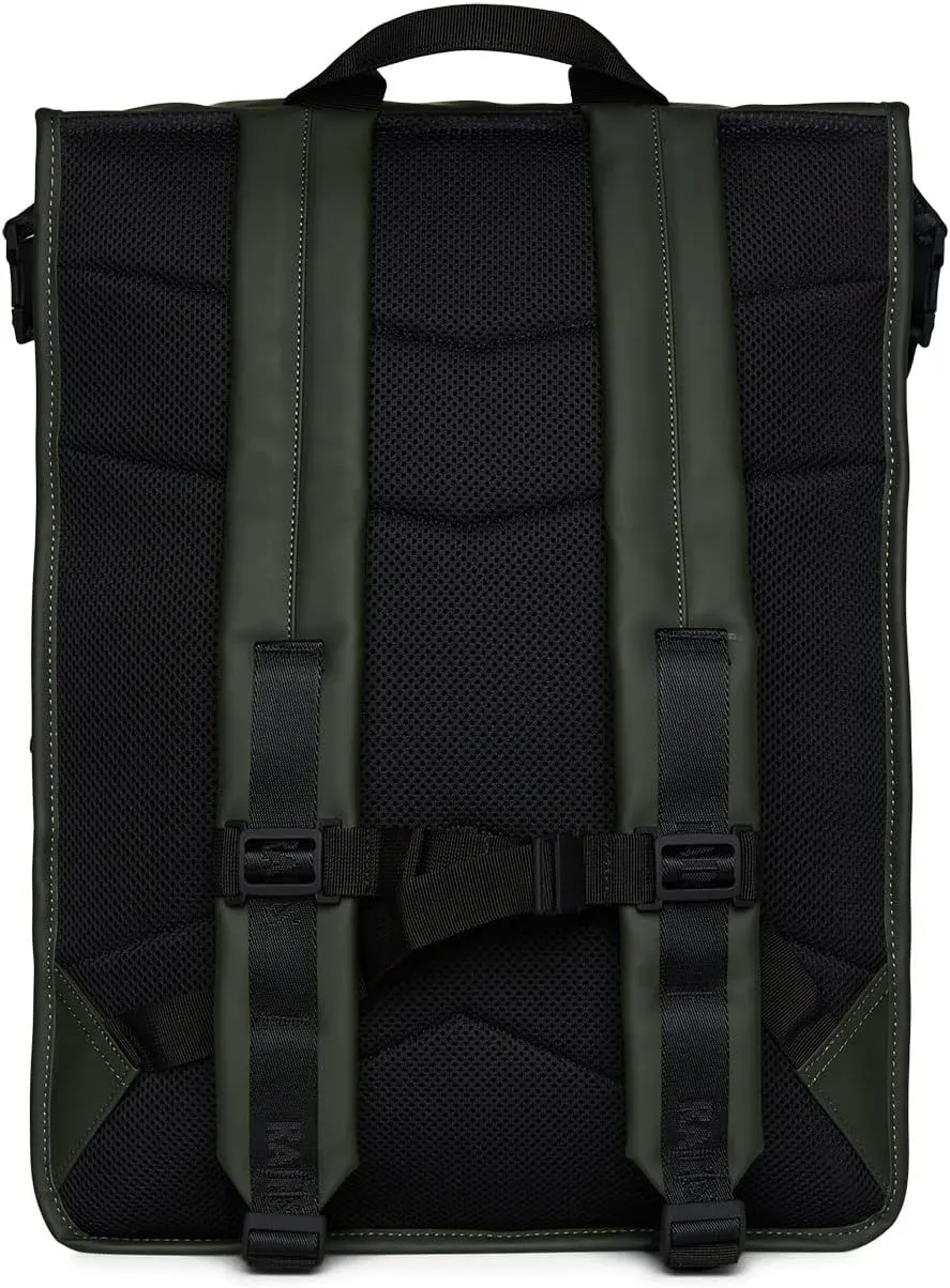 RAINS Trail Rolltop Backpack - Green