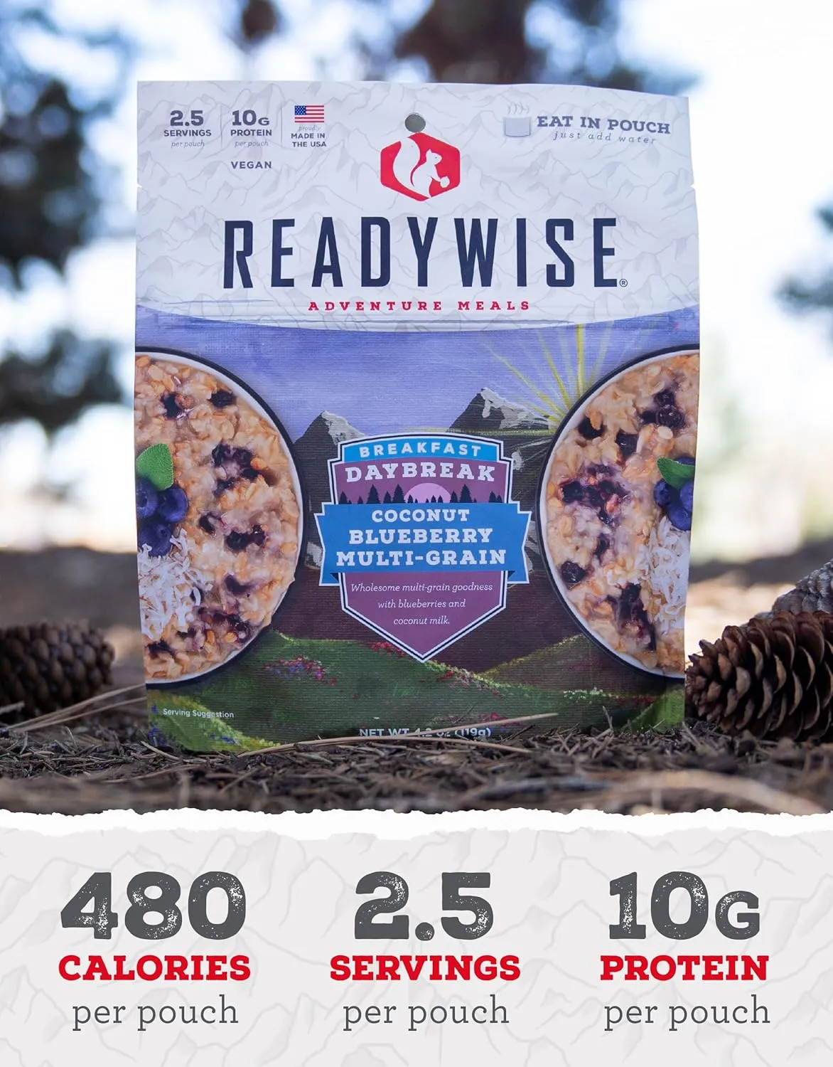 ReadyWise Outdoor Freeze-Dried Backpacking and Camping Meals, Tasty Meals and Snacks for Hiking, Backpacking, or Emergency Preparedness - Entree and Soups