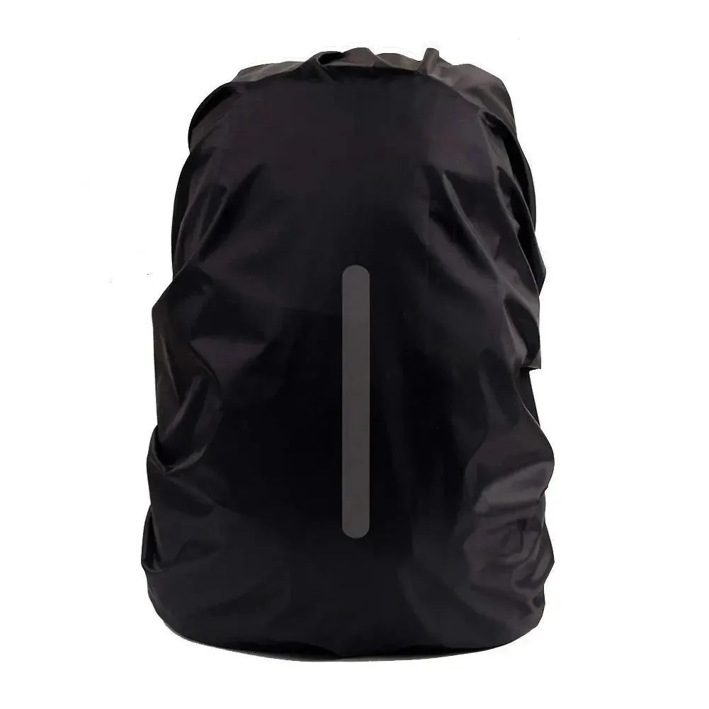 Reflective Waterproof Backpack Rain Cover - Outdoor Sport Night Cycling Safety Light Raincover