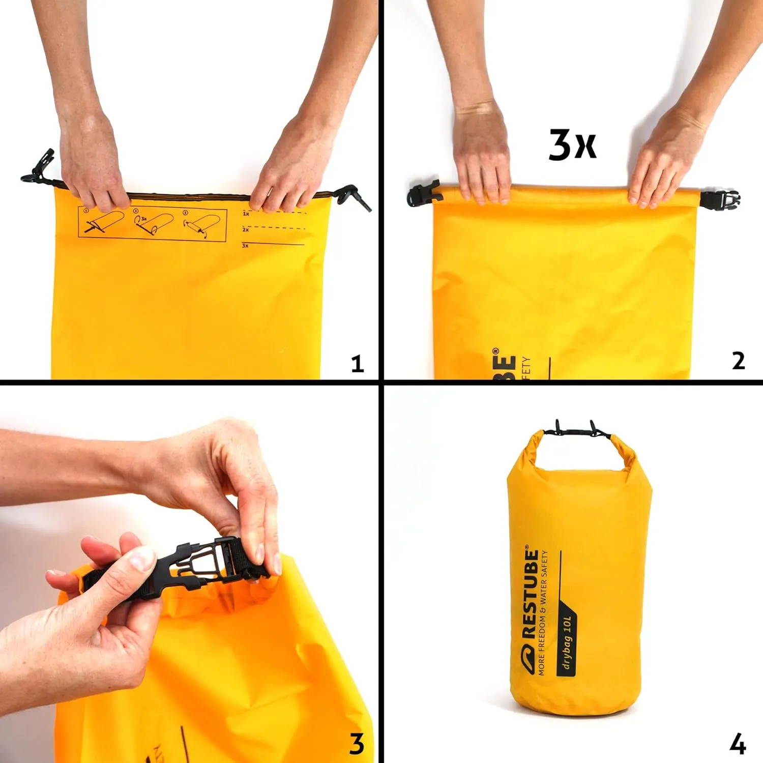 restube Waterproof Drybag - Premium Quality for Ultimate Protection | Versatile and Spacious | Ideal for Travel, Hiking, Water Activities | 100% Waterproof and Durable