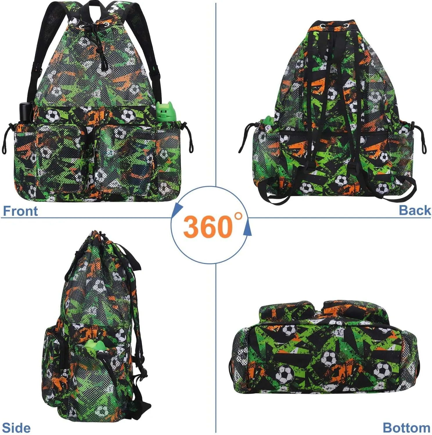 RHCPFOVR Mesh Swim Bags for Swimmers - Drawstring Backpack for Women Men Swim Team Gear Swimming Beach Gym Bag Sports Pool