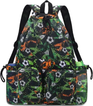 RHCPFOVR Mesh Swim Bags for Swimmers - Drawstring Backpack for Women Men Swim Team Gear Swimming Beach Gym Bag Sports Pool