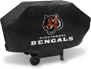 Rico Industries NFL Cincinnati Bengals Vinyl Padded Deluxe Grill Cover, Black, 68" x 21" x 35"