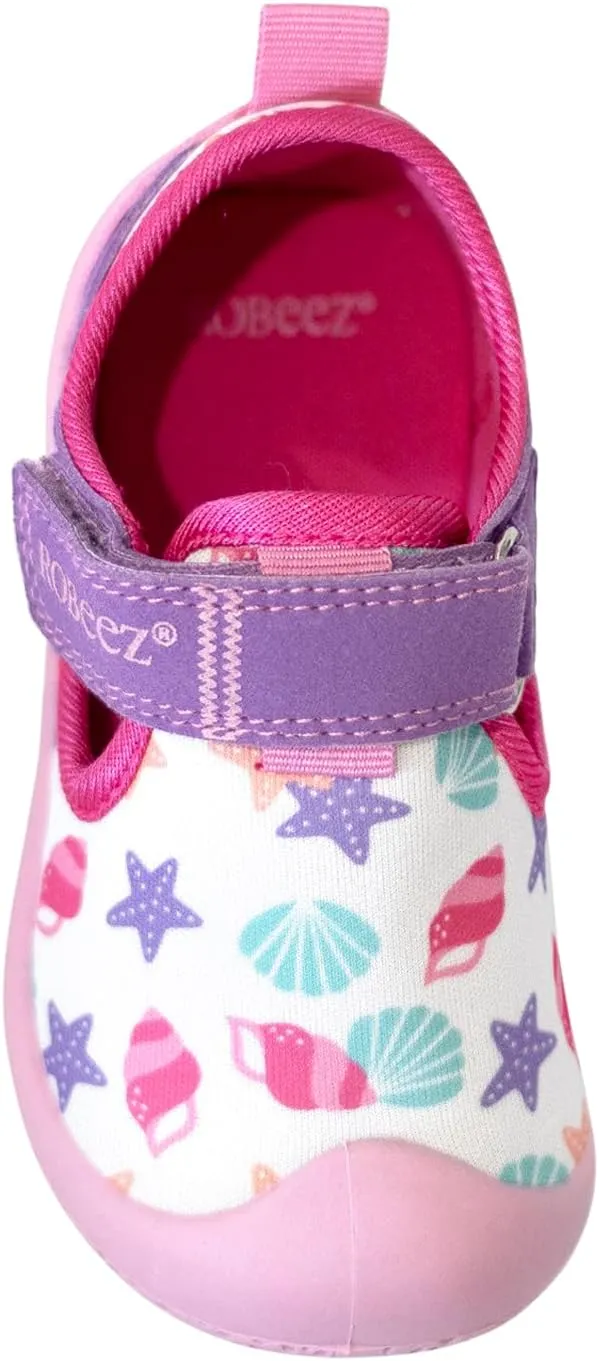 Robeez Kids Water Shoes Boys & Girls Slip Resistant Neoprene Aqua Shoes for Summer, Beach, Pool - Infant/Toddler, 12 Months - 3.5 Years