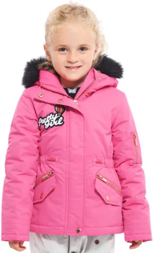 Rokka&Rolla Girls' Water-Resistant Winter Coat Warm Sherpa Fleece Lined Parka Jacket with Hooded Fur
