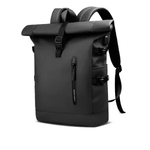 Roll-Top Waterproof Travel Backpack with USB Port