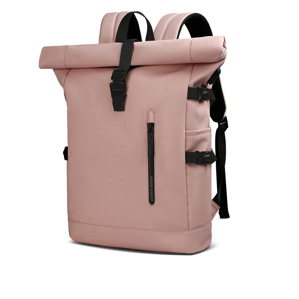 Roll-Top Waterproof Travel Backpack with USB Port