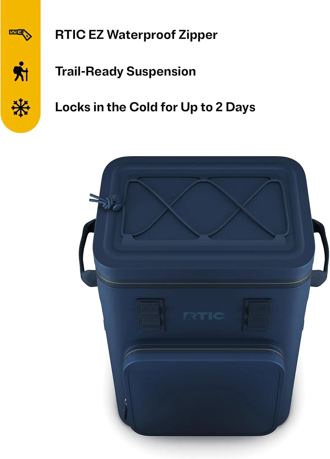 RTIC 24 Can Ultra-Tough Backpack Cooler, Insulated, Waterproof, Leak Proof, Portable Floating Bag for Beverage, Drink, Lunch, Outdoor, Beach, Car, Camping, Picnic, Fishing, Boat