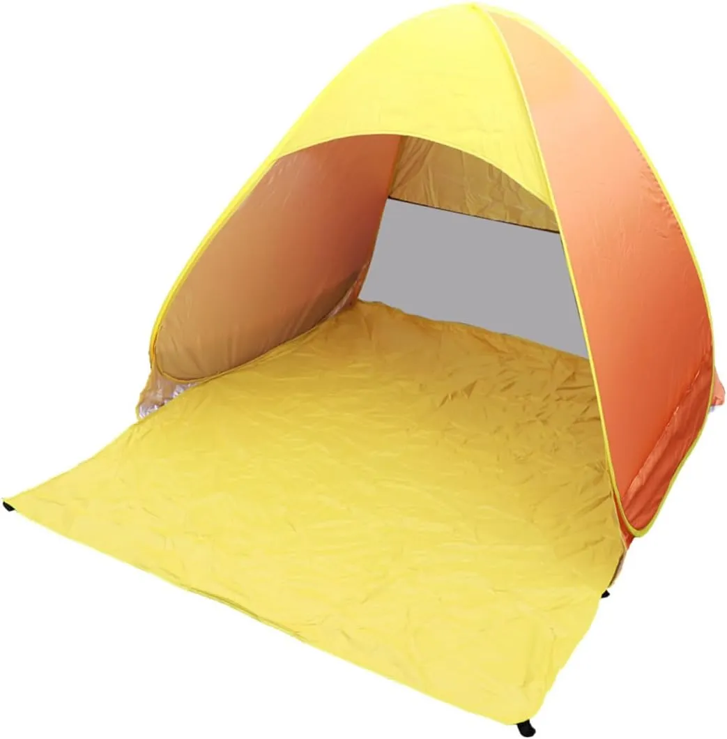 Rugged Automatic Pop up Tent Beach Sun Shelter Instant Setup Waterproof Fabric