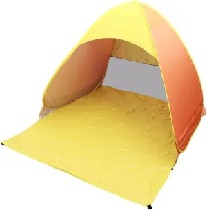 Rugged Automatic Pop up Tent Beach Sun Shelter Instant Setup Waterproof Fabric