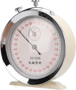 Running Count Timer, 60s Mechanical Stopwatch Multipurpose Button Compact Design for Physical Experiments