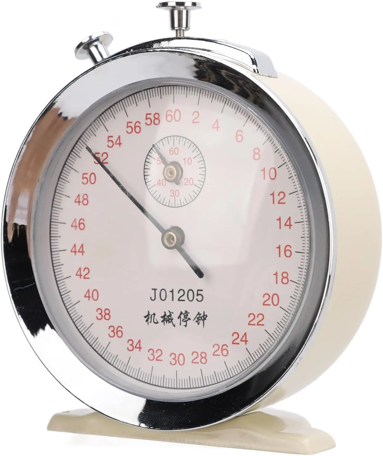 Running Count Timer, 60s Mechanical Stopwatch Multipurpose Button Compact Design for Physical Experiments