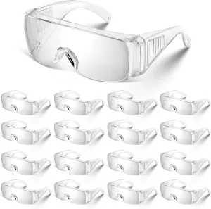 Safety Glasses Over Eyeglasses Protective Safety Goggles Anti Dust Impact for Men Women