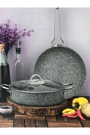 Sak Ultra Classic Granite 2-Piece Cookware Set