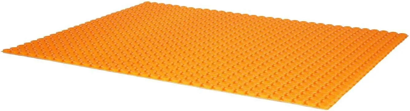Schluter Systems Self-Adhesive Peel and Stick Ditra Heat Membrane 8.4 Sq Ft (0.78 Sq M) Sheet DHPS5MA Features Mortar-Free Waterproofing Underlayment, Floor Warming, Uncoupling Mat