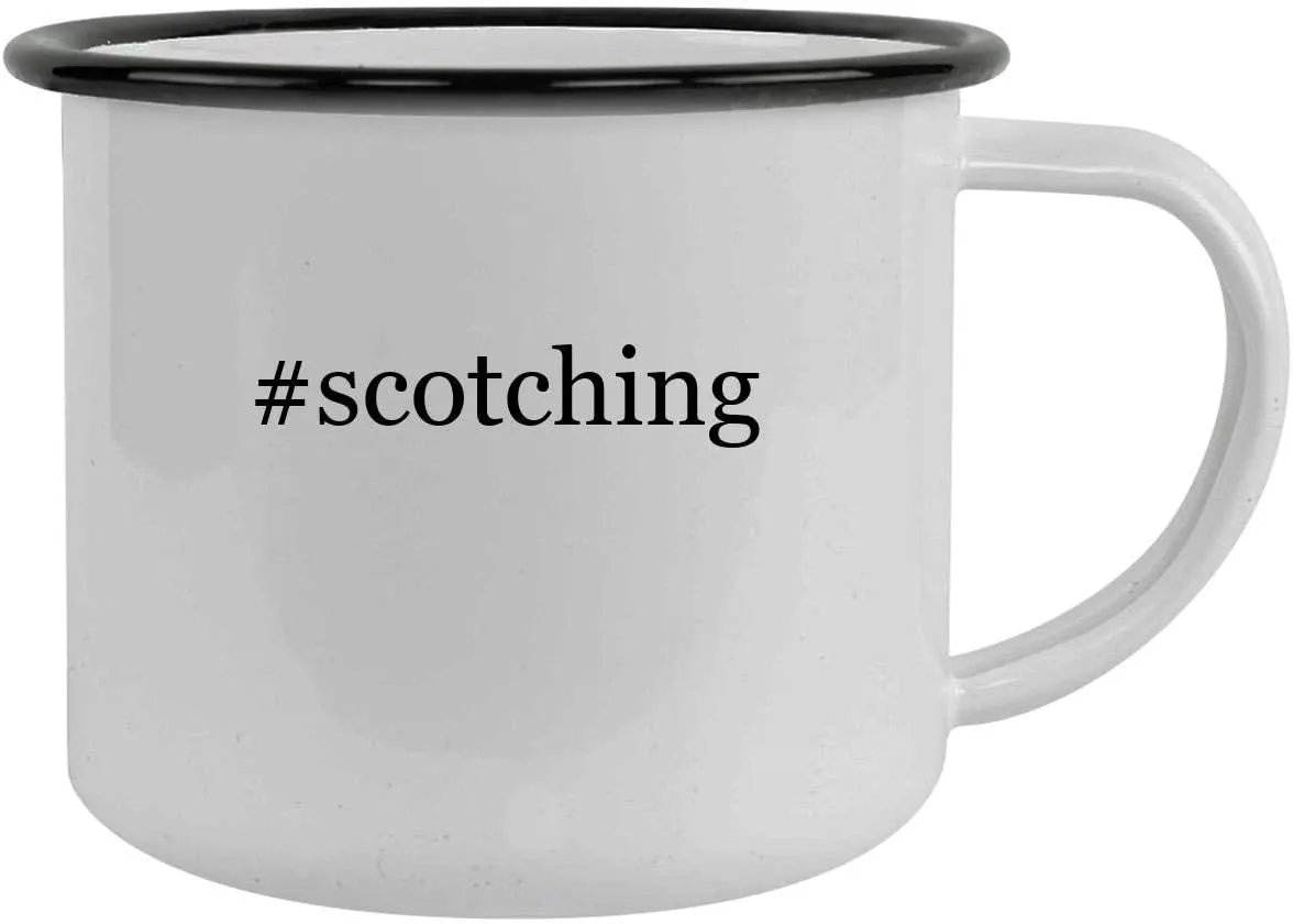 #scotching - 12oz Hashtag Camping Mug Stainless Steel, Black
