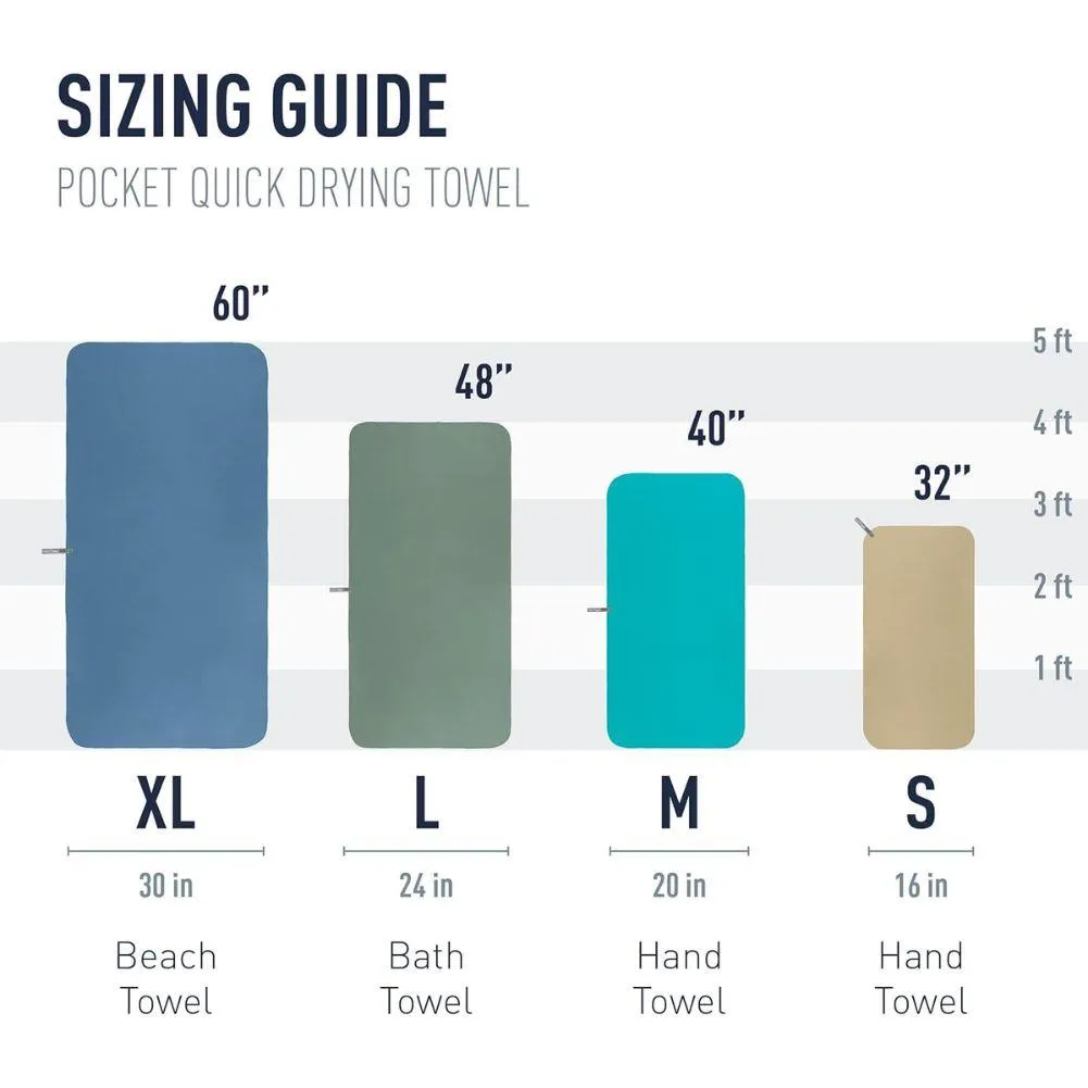 Sea To Summit Pocket Towel - Medium (Moonlight Blue)