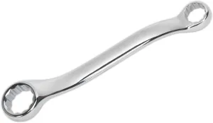 Sealey AK63221 Offset Stubby Double End Ring Spanner, Silver, 10mm x 13mm