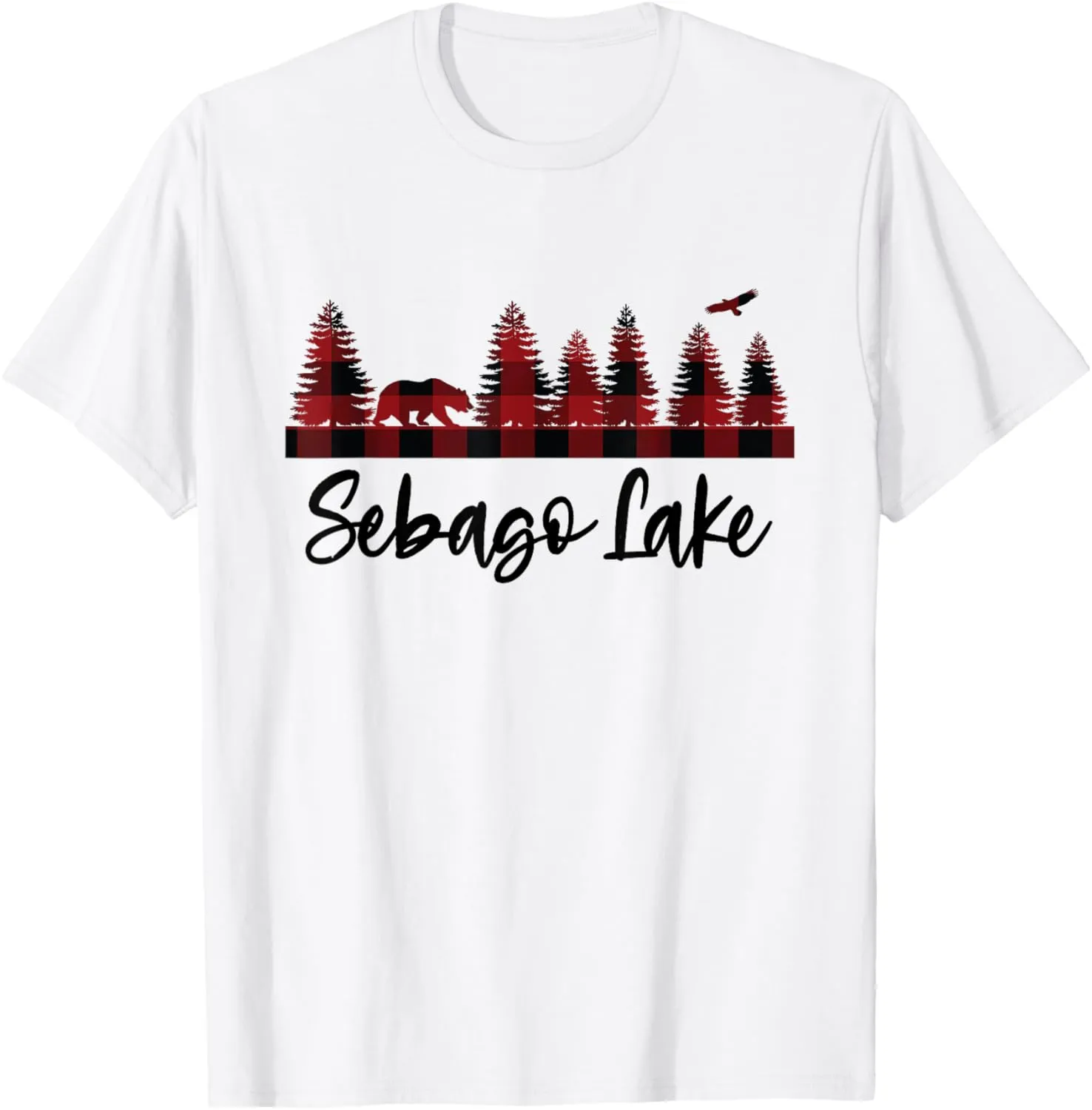 Sebago Lake Maine Wilderness Wildlife Bear Forest Woods Camp T-Shirt