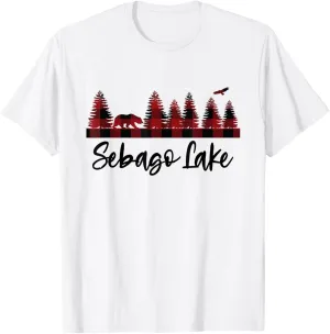Sebago Lake Maine Wilderness Wildlife Bear Forest Woods Camp T-Shirt