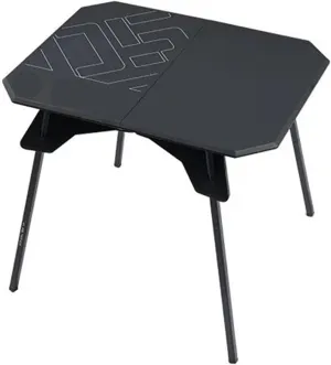 Series Ultralight Dual Purpose Table Outdoor Camping Portable Table Folding Desktop and Aluminum Stand(Black)