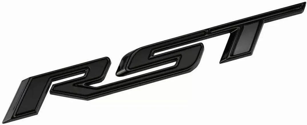 Set of 4pack OEM Silverado Plus Z71 RST Emblems 3D Badges Compatible with for Silverado 2019-2025 Parts 86539786 (Black)