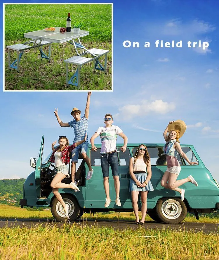 Set Picnic Curated collection Table Foldable Personalized assistance
