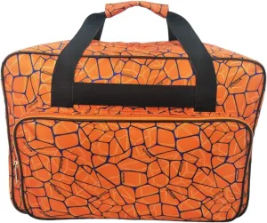 Sewing Machine Carrying Case Sewing Machine Bag Portable Large Capacity Carry Tote Bag Household Organization Bag for Travel, Orange